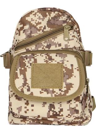 Рюкзак тактичний на одне плече aokali outdoor a31 sand pixel ku_22