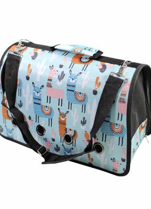 Сумка-перенесення taotaopets 246610 m blue alpaca для котів та собак ku_22