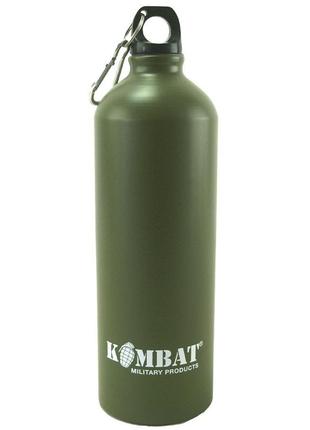 Фляга алюмінієва військова тактична kombat uk aluminium water bottle ku_221 фото