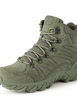 Ботинки тактические lesko gz702 green р.45 износостойкие высокие армейские на демисезон vt_304 фото