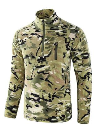 Тактическая кофта lesko a973 camouflage cp xl (36р.) флисовая мужская vt➨1-31572❑