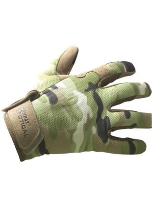 Тактичні рукавички kombat uk універсальні захисні рукавички l мультикам (opt-8881) ek-77