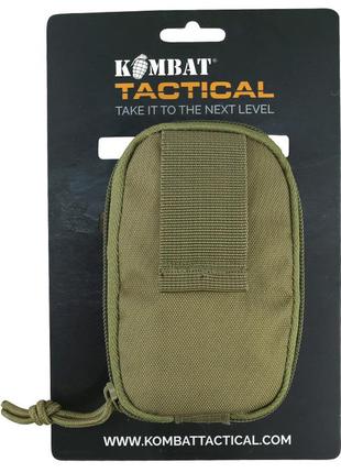 Подсумок тактический раскладной kombat uk covert dump pouch оливковый va_33