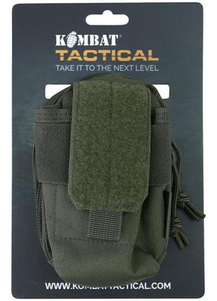 Подсумок тактический kombat uk micro molle utility pouch оливковый va_332 фото