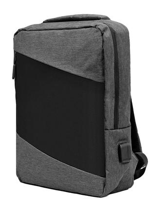 Рюкзак городской lesko 1910 20l dark gray с usb-портом унисекс водонепроницаемый (k-586s)