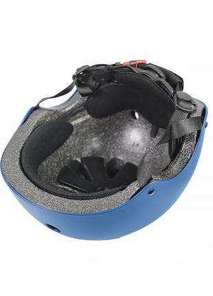 Захисний шолом helmet t-005 blue l велошолом для катання на роликових ковзанах скейтборді (k-1225s)3 фото
