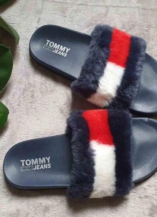 Шикарні шлепки томмі tommy hilfiger. сланцы