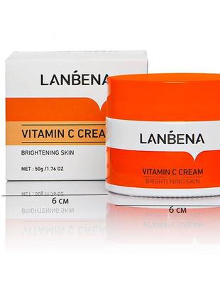 Крем для лица lanbena cream 50 г vitamin c успокаивает и питает кожу лица ku_222 фото