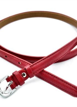 Женский кожаный ремень weatro пояс красный    110-115 см (gt55_295706)2 фото