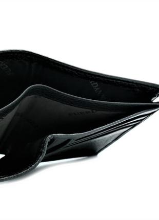 Чоловічий шкіряний гаманець weatro чорний (gt5585_296546)4 фото