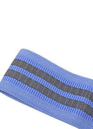 Резинка для фитнеса тканевая aolikes rb-3603 blue m эластичнная максимальная gold2 фото