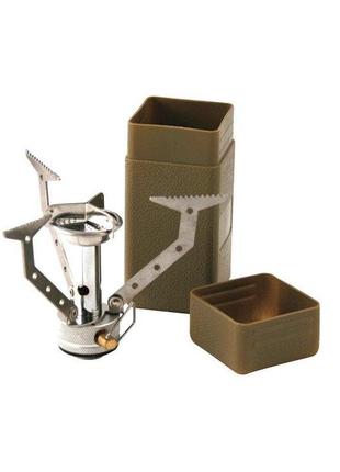 Туристичний пальник тактичний газовий kombat uk command compact stove сріблястий dm_11