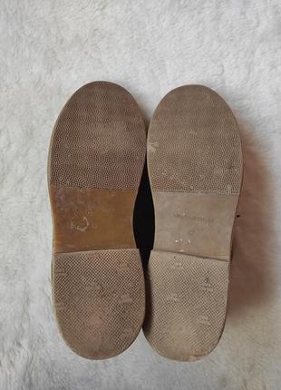 Чоловічі натуральні шкіряні черевики замшеві дезерти туфлі броги зі шнурками демісезонні vagabond10 фото