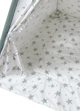 Вігвам littledove rt-14 mint stars дитячий ігровий намет (sku_6740-23091)5 фото