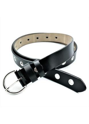 Женский кожаный ремень черный weatro gt55_323720 натуральная кожа 105-115 см