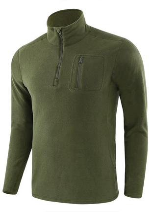 Тактическая кофта lesko a973 green 2xl на флисе для мужчин gl➛1-19511☄
