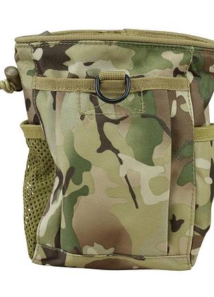 Подсумок тактический для проработанных магазинов kombat uk large dump pouch мультикам gl_55