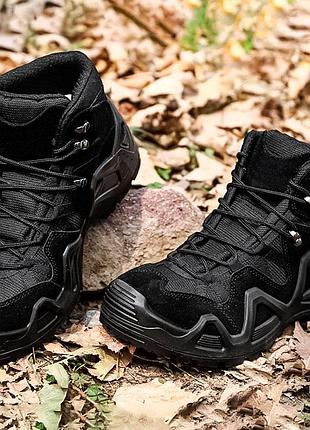 Ботинки тактические han-wild hw07 black 40 армейские демисезонные taktical gld 22