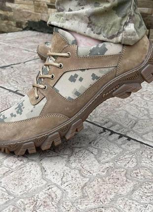 Кросівки чоловічі тактичні армійскькі літні зсу піксель 7095 40 р 26 см хакі gld_4372 фото