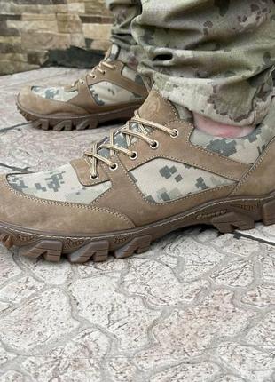 Кросівки чоловічі тактичні армійскькі літні зсу піксель 7095 40 р 26 см хакі gld_4373 фото