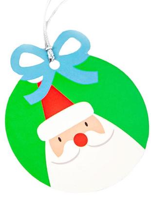 Бирка-открытка lesko santa claus для подарков новогодняя gl_55