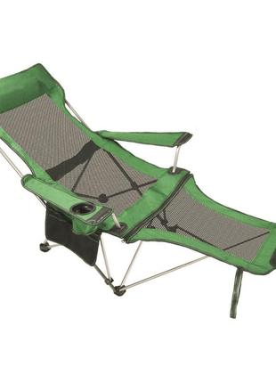 Розкладне крісло шезлонг lesko sw233 green для дачі та відпочинку на природі gl_55