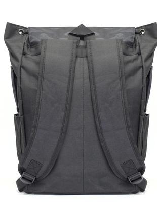 Мужской рюкзак liping lp-604 20-35l black с юсб портом, тканевый (gold_36828)4 фото