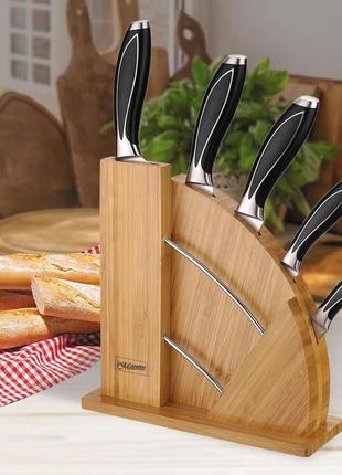 Набір кухонних ножів набір кухонних ножів з нержавіючої сталі якісні ножі maestro mr-1425 gl_55