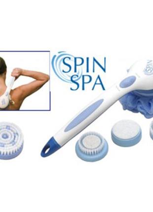 Массажная щетка для лица спин спа spin spa, щетка для умывания чистки лица, spin spa cleansing facial br gl_55