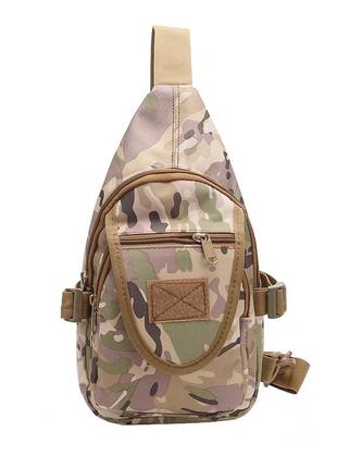Рюкзак тактичний на одне плече aokali outdoor a32 camouflage cp