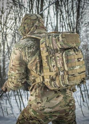Рюкзак m-tac large assault pack mc, тактический рюкзак мультикам 20л, рюкзак для военных m-tac multicam5 фото