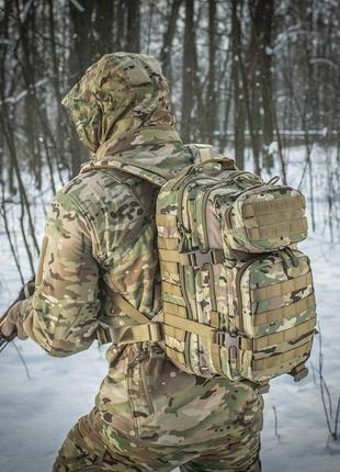 Рюкзак m-tac large assault pack mc, тактический рюкзак мультикам 20л, рюкзак для военных m-tac multicam4 фото