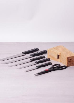 Набор кухонных ножей набор кухонных ножей из нержавейки качественные ножи kamille km-5122 7 предметов  gl_553 фото