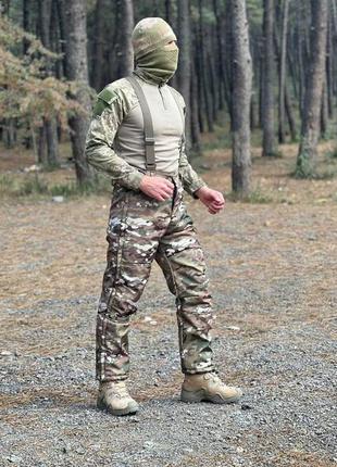 Тактический костюм мультикам зимний softshell, костюм мультикам тактический военный, зимняя форма мульти gl_558 фото