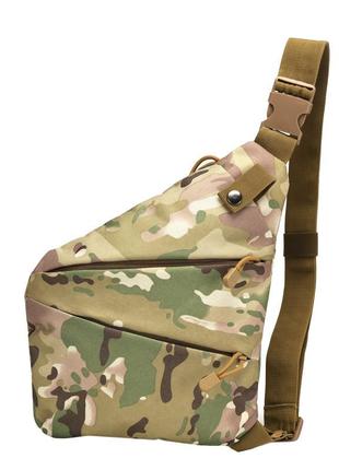 Рюкзак тактичний на одне плече aokali outdoor a38 5l camouflage cp