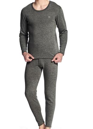 Термобілля чоловіче septwolves 08036 gray (3xl) холодостійке оксамитове повсякденне під одяг gl_55