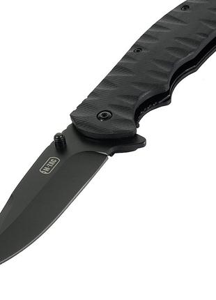 M-tac ніж складаний type 4 black,  армійський ніж чорний, тактичний ніж, складаний ніж, військовий ніж3 фото
