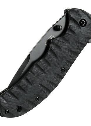 M-tac ніж складаний type 4 black,  армійський ніж чорний, тактичний ніж, складаний ніж, військовий ніж7 фото