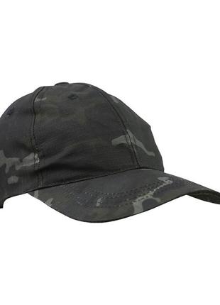 Кепка мужская тактическая kombat uk военная всу adult baseball cap мультикам черный gl_55