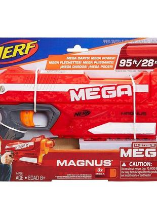 Игрушечный пистолет мега бластер hasbro a4887 магнус magnus blaster mega nerf для мальчиков с мягкими пулями