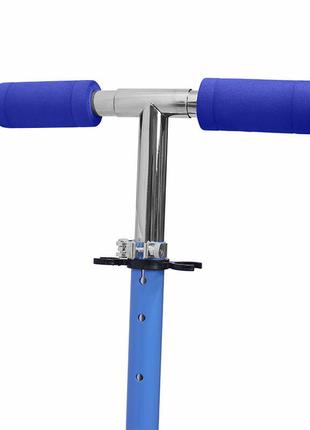 ✅ двоколісний самокат scooter 999 blue дитячий складаний з регулюванням керма ручним гальмом gold5 фото