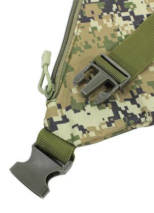 Рюкзак тактический на одно плечо aokali outdoor a38 camouflage green военный армейский gold3 фото