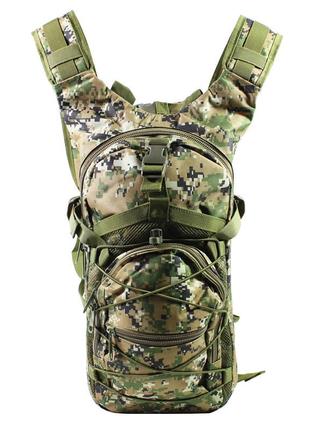 Рюкзак тактический aokali outdoor b10 camouflage green армейский 20l (sku_5365-16921)