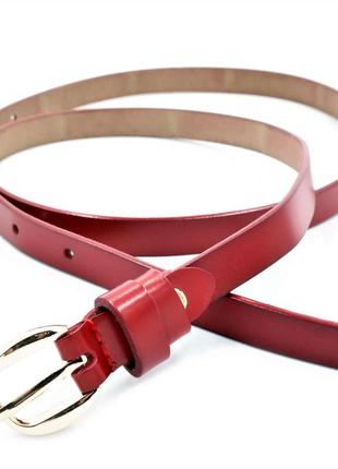 Женский кожаный ремень weatro пояс красный    110-115 см (gt55_295847)