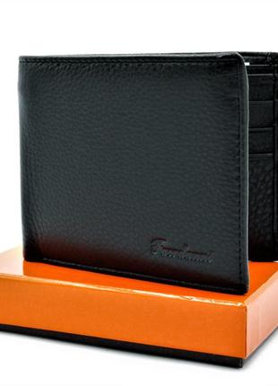 Чоловічий шкіряний гаманець weatro чорний (gt5585_296548)1 фото