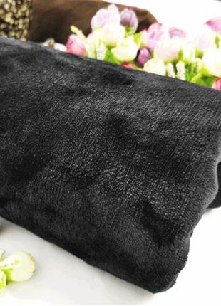 Плед шаль-ковдра з підігрівом lesko 100*65 black usb від повербанка4 фото