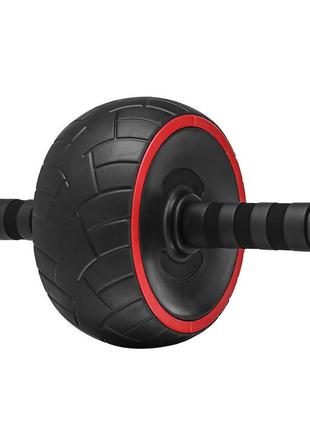 Колесо dobetters wt-e101 red + black для мышц пресса широкое ролик для домашних упражнений (sku_4743-14124)2 фото