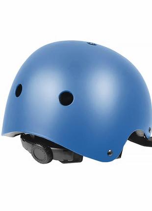 Защитный шлем helmet t-005 blue s велошлем для катания на роликовых коньках скейтборде (gold_6287-31650)4 фото