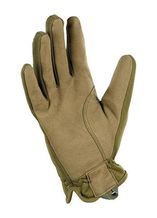 Тактичні військові рукавички m-tac scout tactical mk.2 olive захисні рукавиці закриті пальці олива зимові4 фото