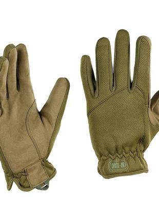 Тактичні військові рукавички m-tac scout tactical mk.2 olive захисні рукавиці закриті пальці олива зимові